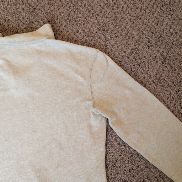 Polo Ralph Lauren Pullover Sweater Men’s L Beige 1/4 Zip - Picture 10 of 13